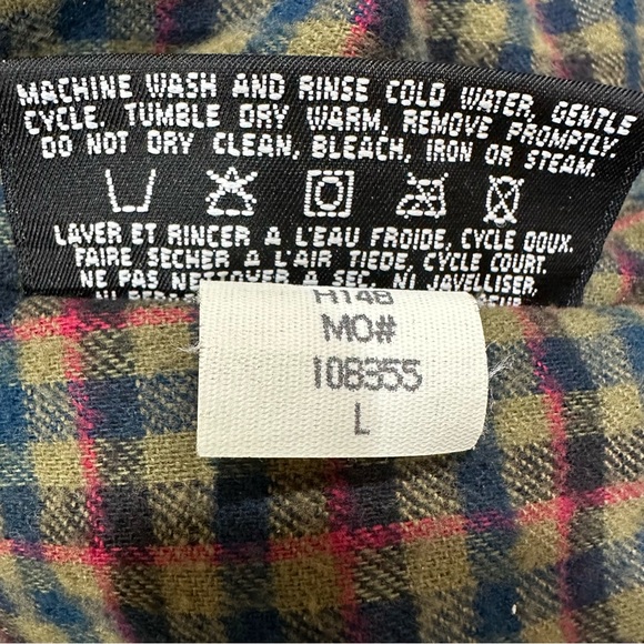 Vintage LL Bean Men’s Flannel Lined Canvas Barn Chore Coat Large USA Made READ - Picture 9 of 12